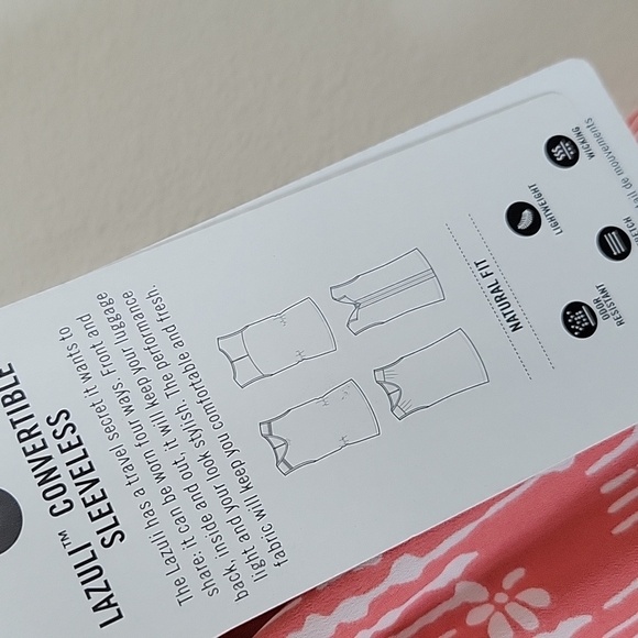 NWT Exofficio Lazuli Convertible Sleeveless Tank Nectar Size Small - Picture 5 of 9